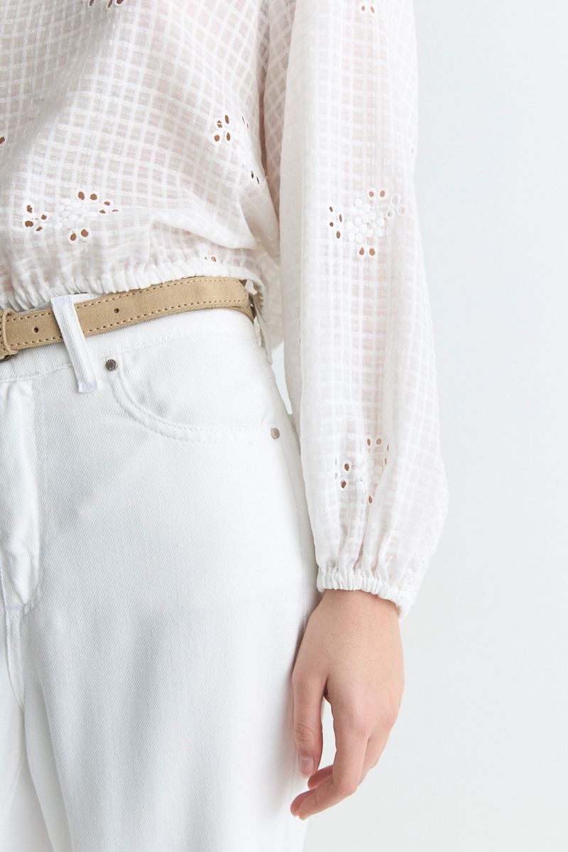 CAMISA BRODERIE GASA COTTON