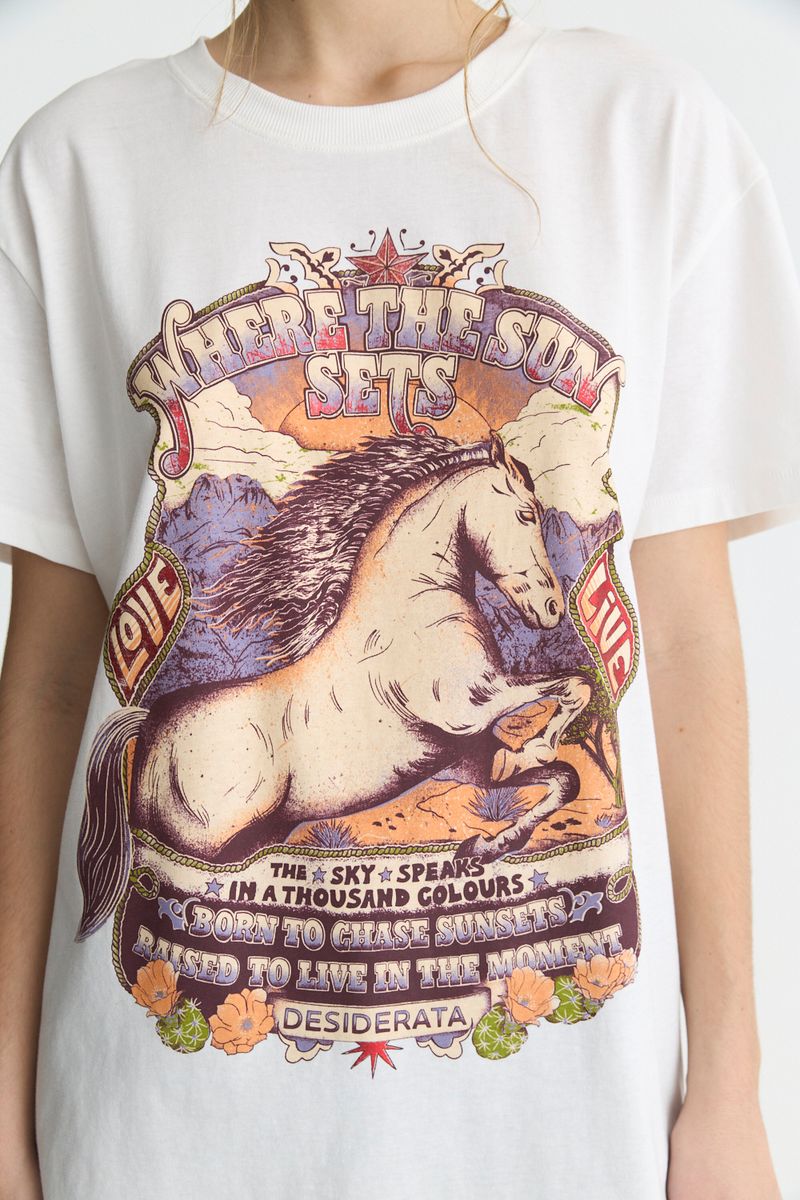 REMERA COTTON WASHED SUN