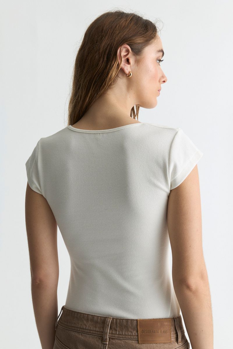 REMERA RIBBED COTTON LOLA