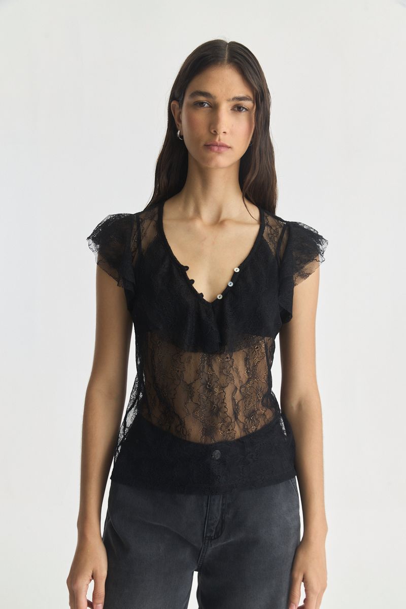 REMERA BOHO LACE