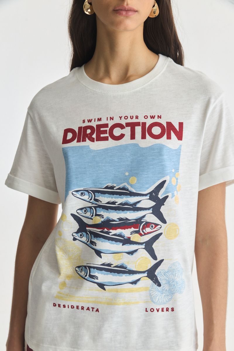 REMERA COTTON PRINT SARDINE