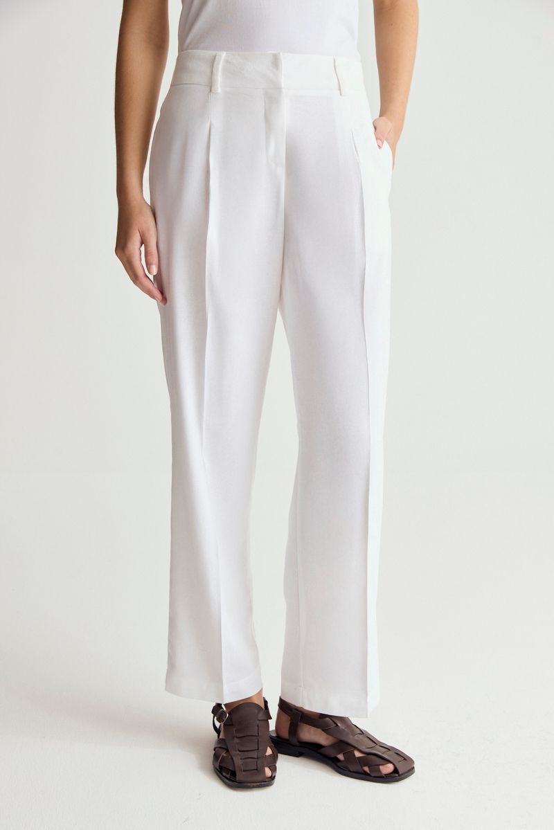 PANTALON LINO GARDENIA