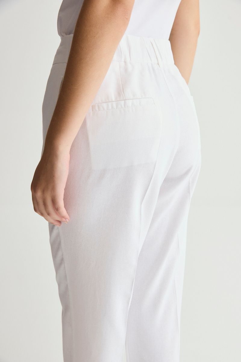 PANTALON LINO GARDENIA