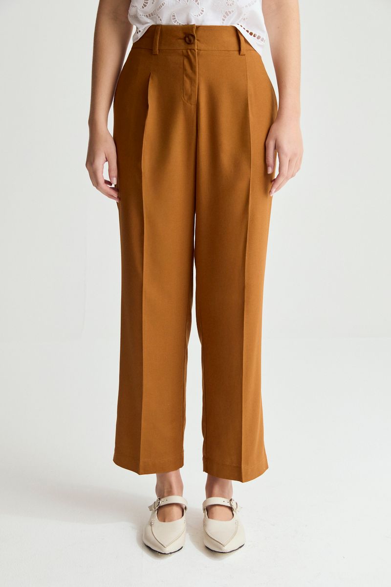 PANTALON LINO GARDENIA
