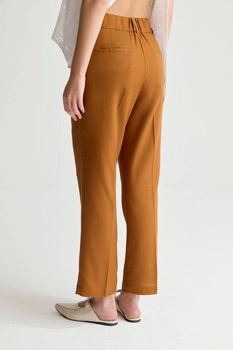 PANTALON LINO GARDENIA