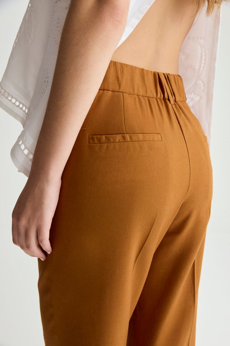 PANTALON LINO GARDENIA