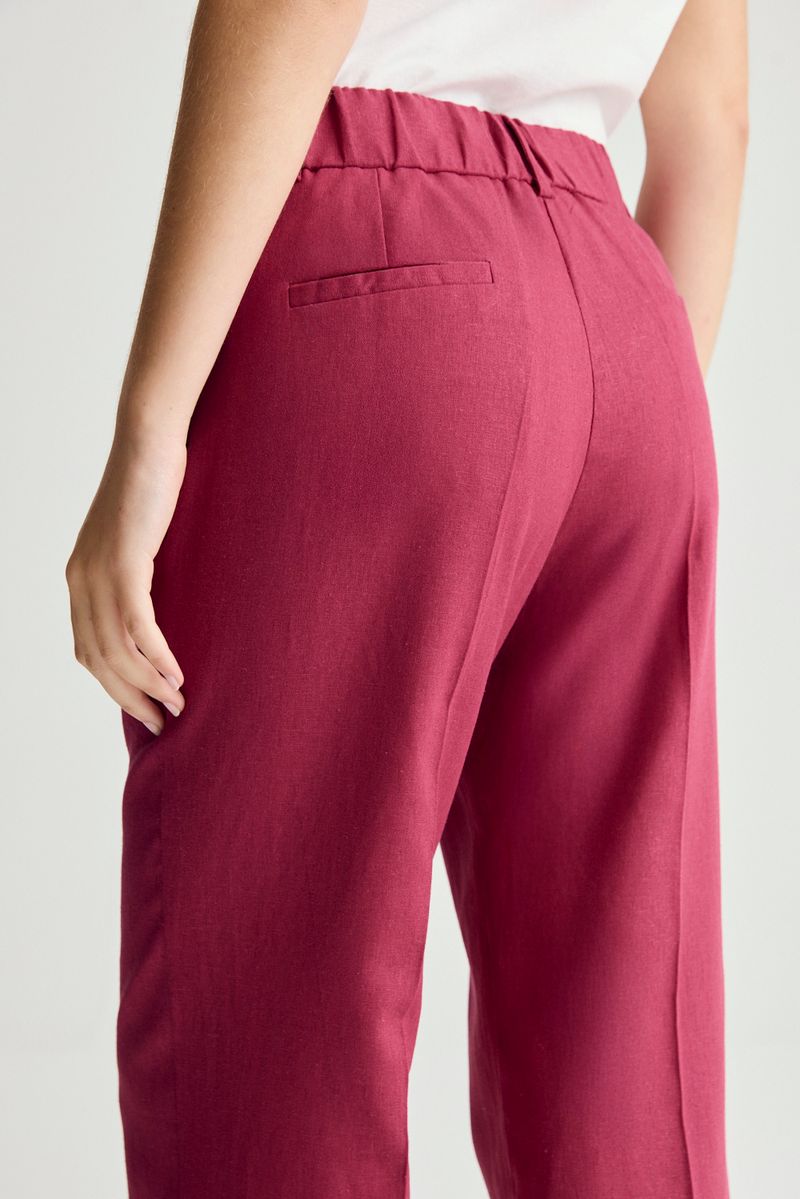 PANTALON LINO GARDENIA