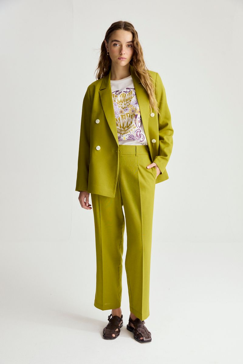 PANTALON LINO GARDENIA