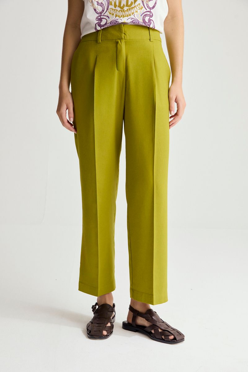 PANTALON LINO GARDENIA