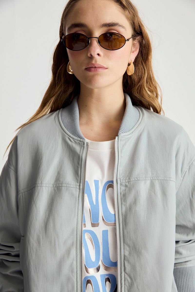 BOMBER LIGHT VEGAN LEATHER