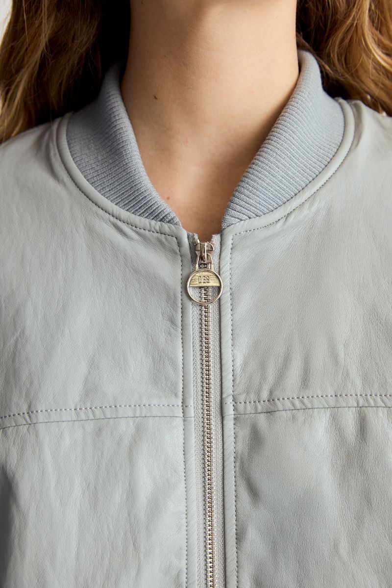 BOMBER LIGHT VEGAN LEATHER
