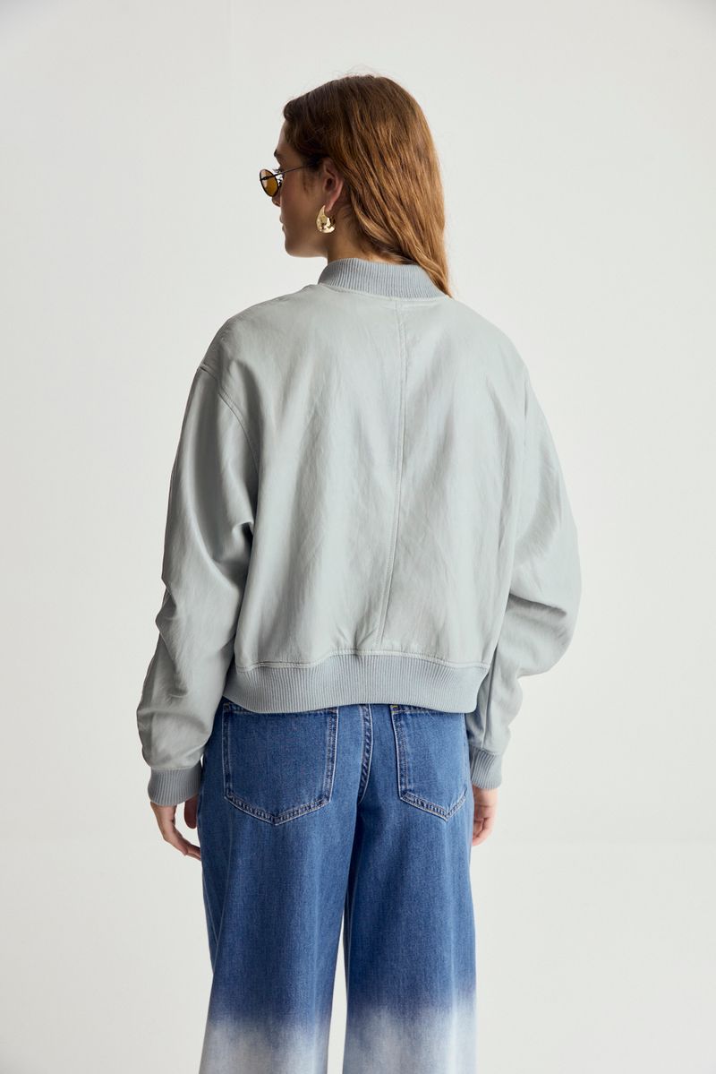 BOMBER LIGHT VEGAN LEATHER