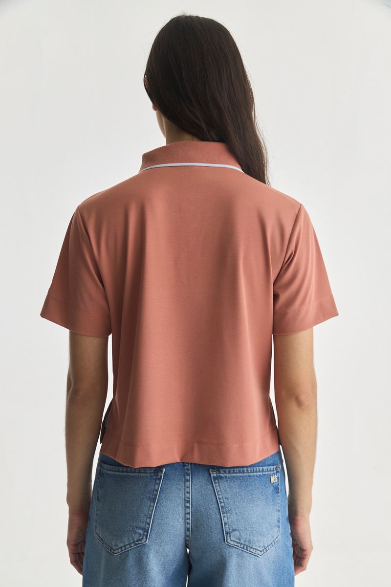 REMERA POLO PIQUÉ GRAY