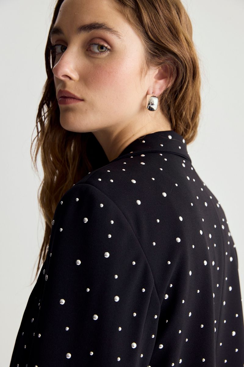 BLAZER EMBELISH BLACK