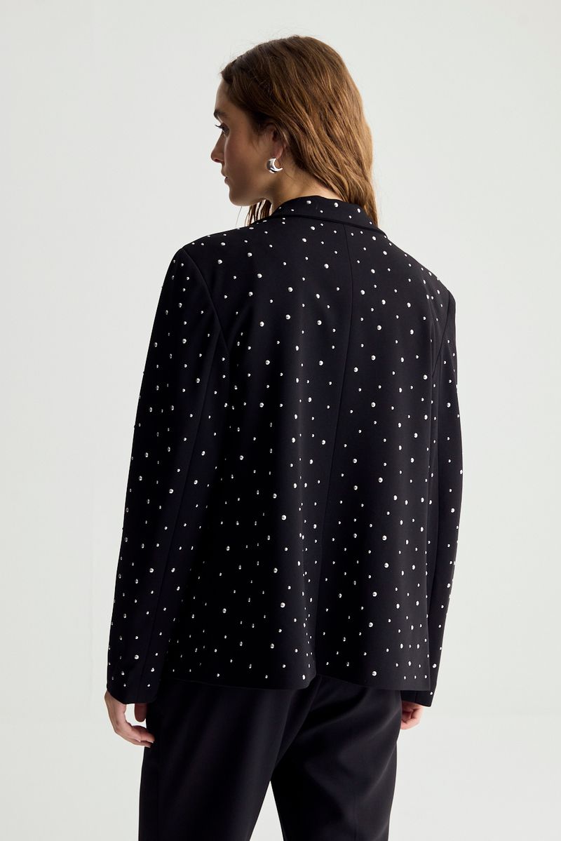 BLAZER EMBELISH BLACK