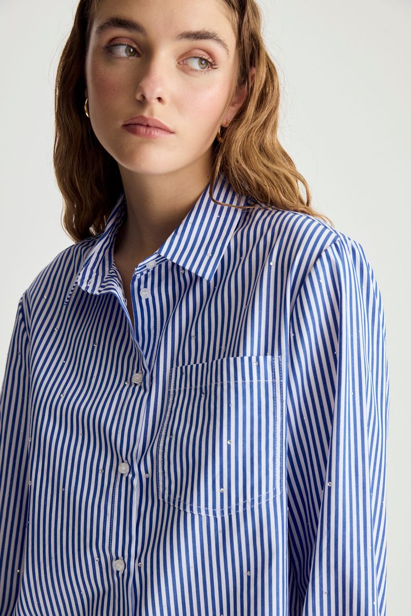 CAMISA STRIPED STONES