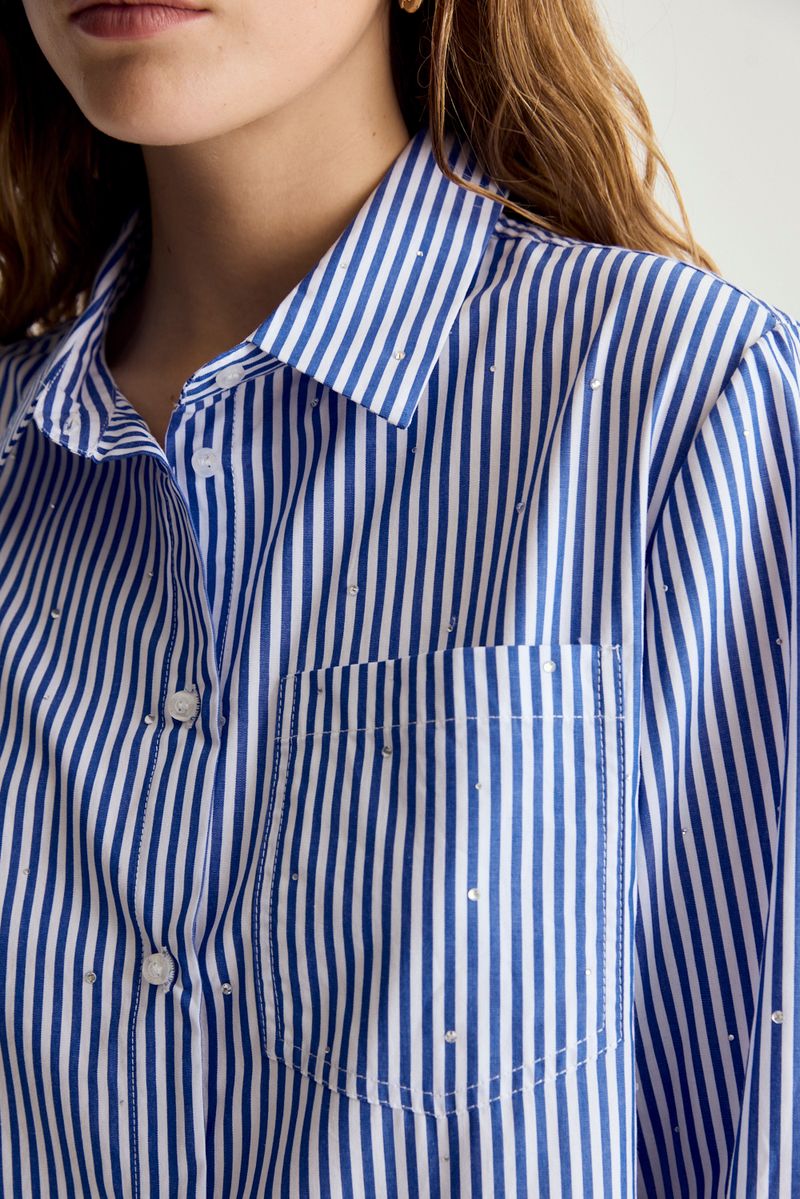 CAMISA STRIPED STONES