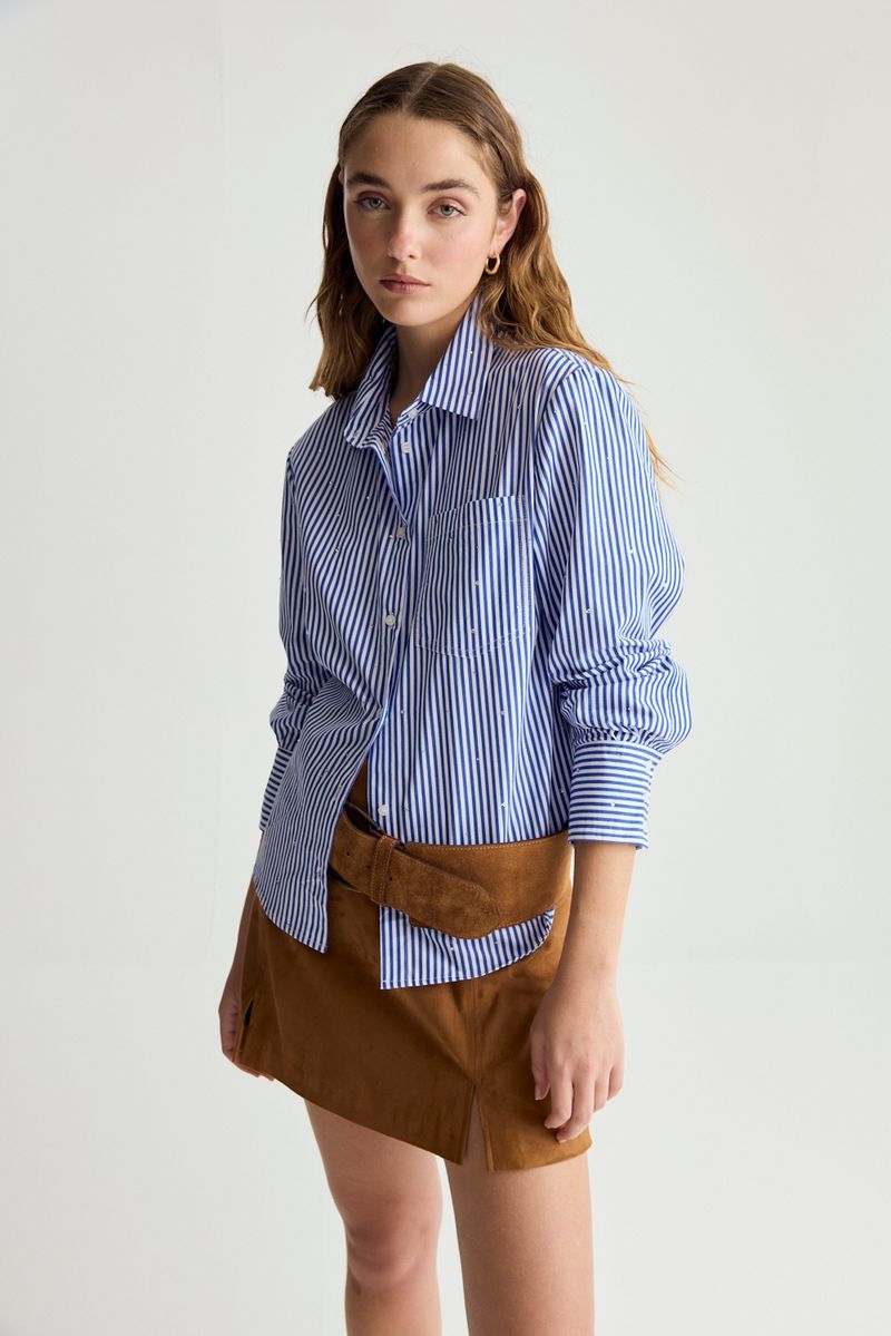 CAMISA STRIPED STONES