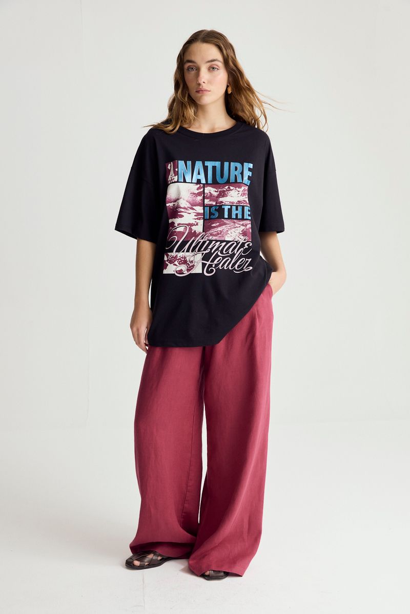 REMERA OVER PRINT LOOKOUT