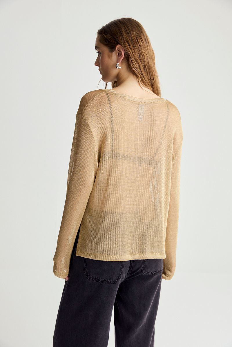 REMERA ML OVER MESH