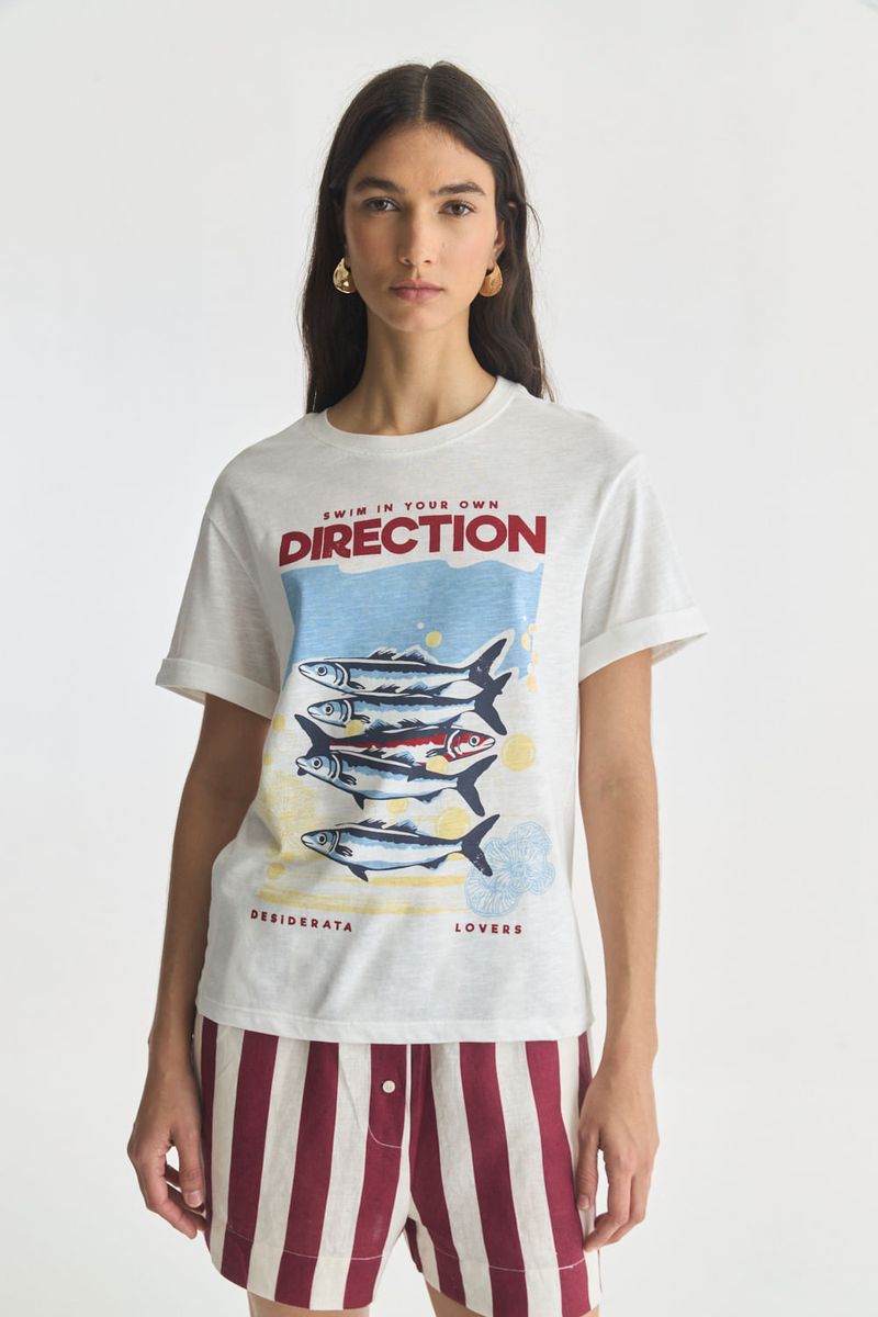 REMERA COTTON PRINT SARDINE