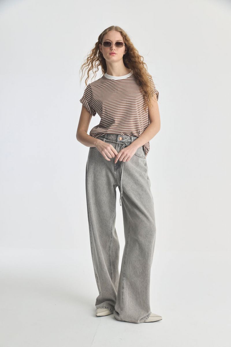 REMERA HEAVY STRIPES IVY