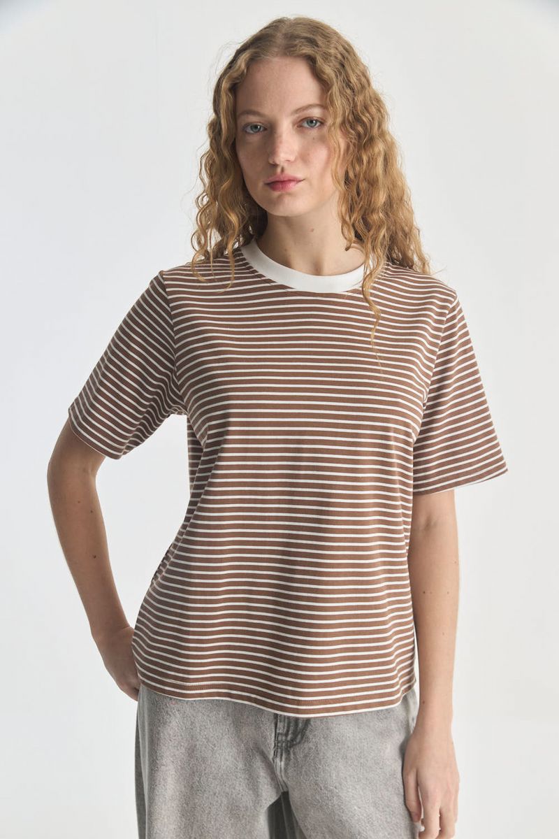 REMERA HEAVY STRIPES IVY