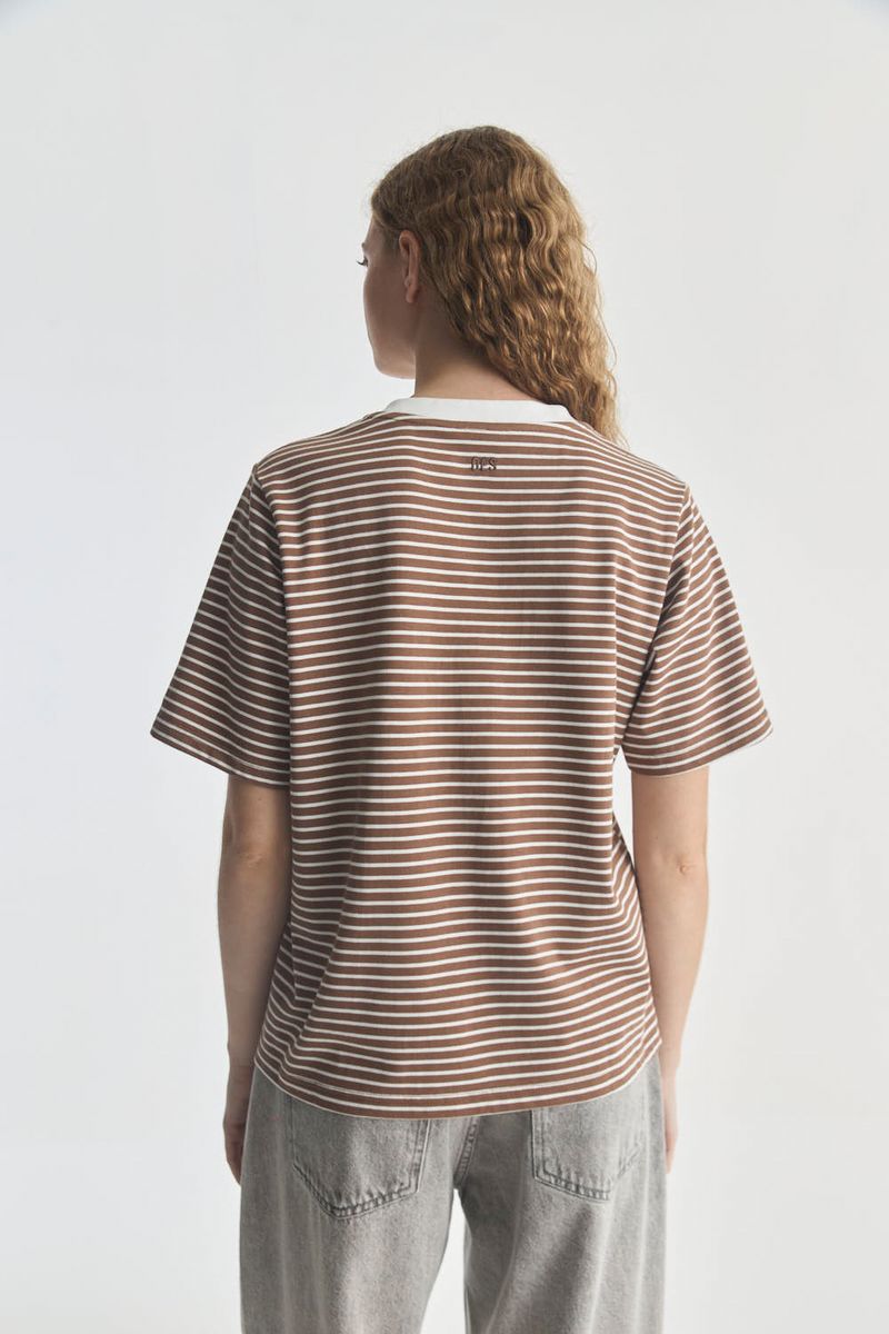 REMERA HEAVY STRIPES IVY