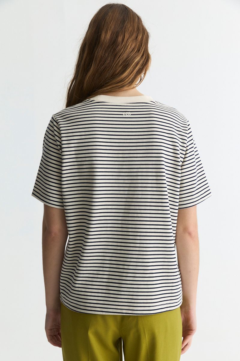 REMERA HEAVY STRIPES IVY