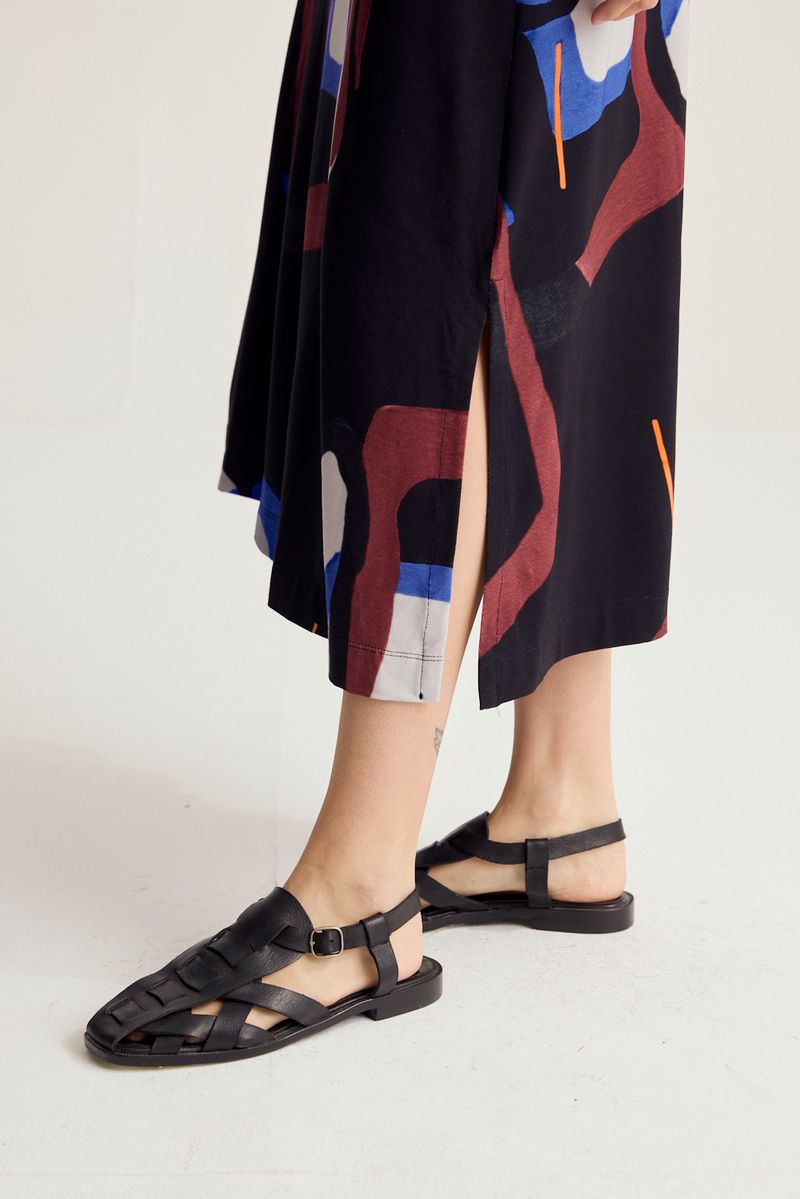 VESTIDO PRINT CELESTE NAJT