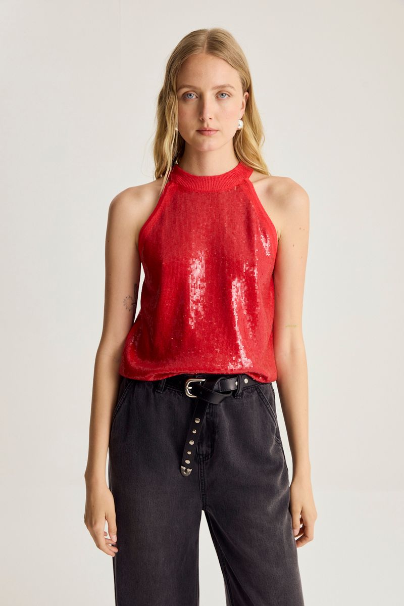 SWEATER TOP FULL SEQUINS