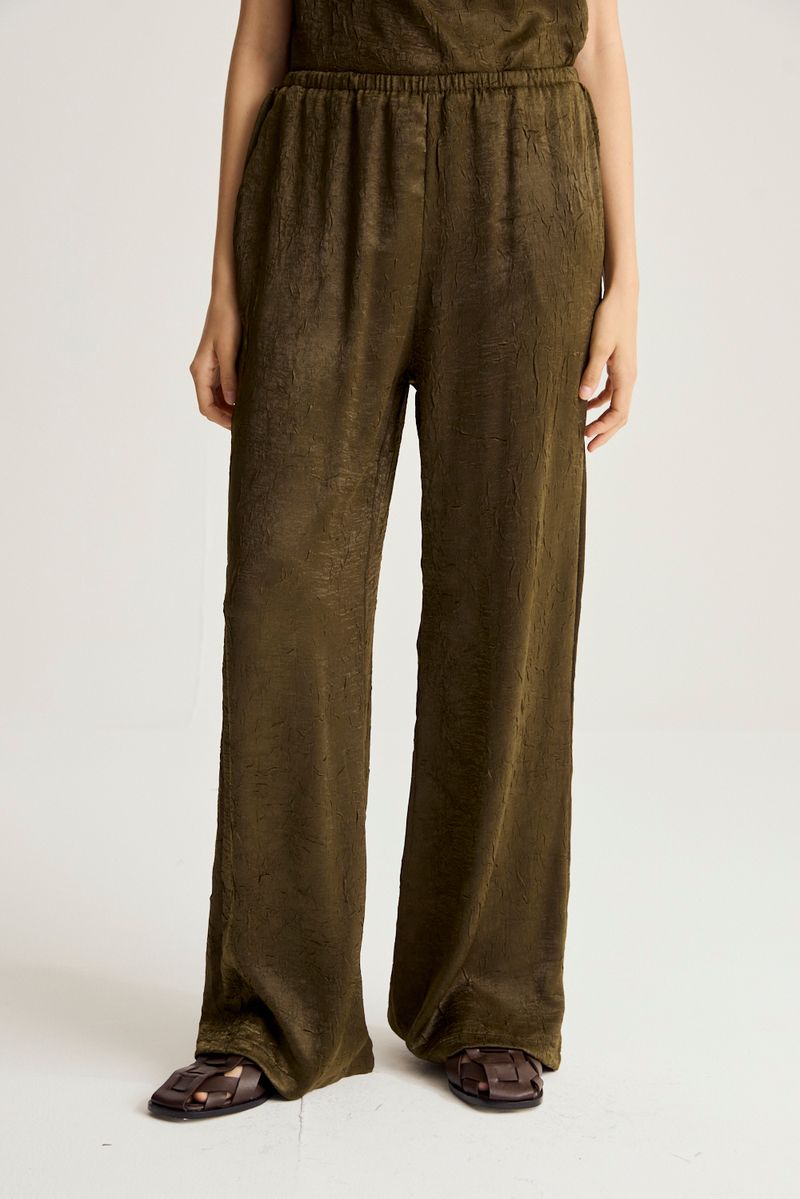 PANTALON SATEN CRINKLED