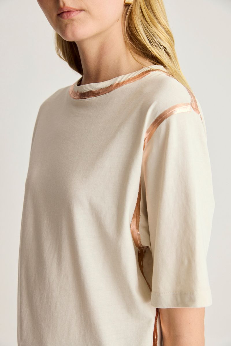 REMERA COTTON WASHED FOIL