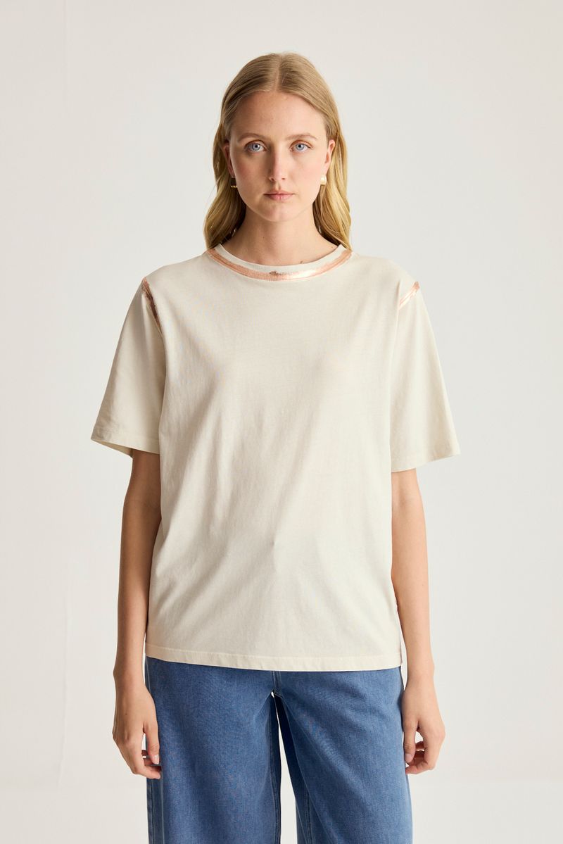 REMERA COTTON WASHED FOIL