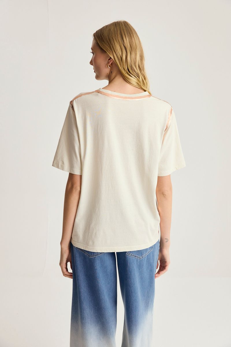 REMERA COTTON WASHED FOIL