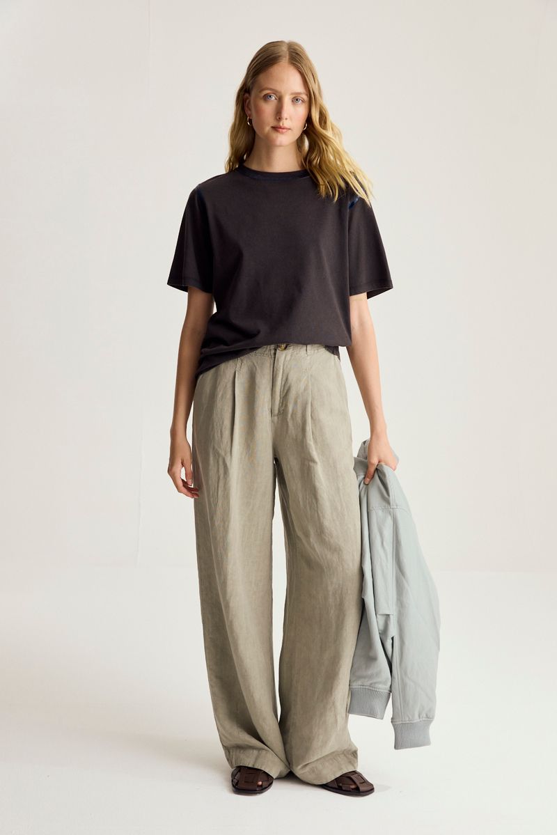 REMERA COTTON WASHED FOIL