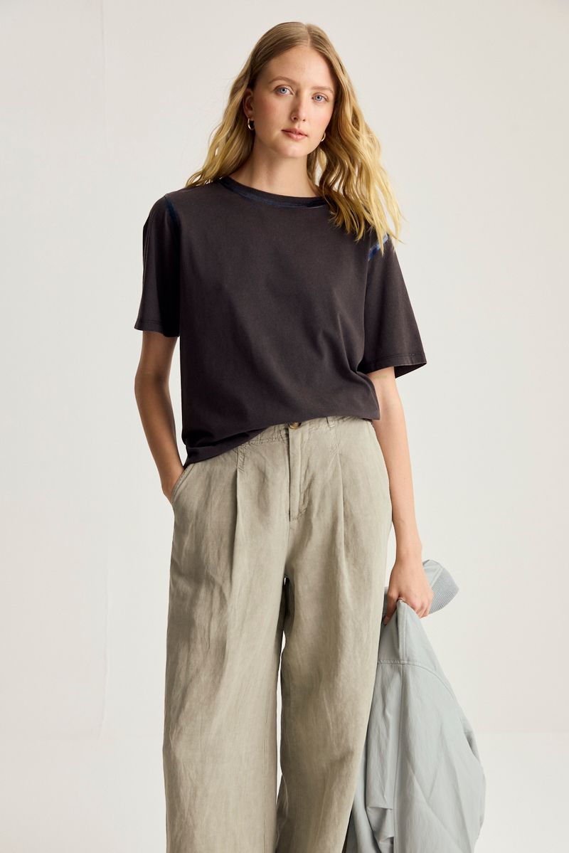 REMERA COTTON WASHED FOIL