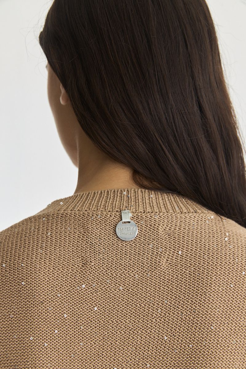 SWEATER SEQUINS PLAIN