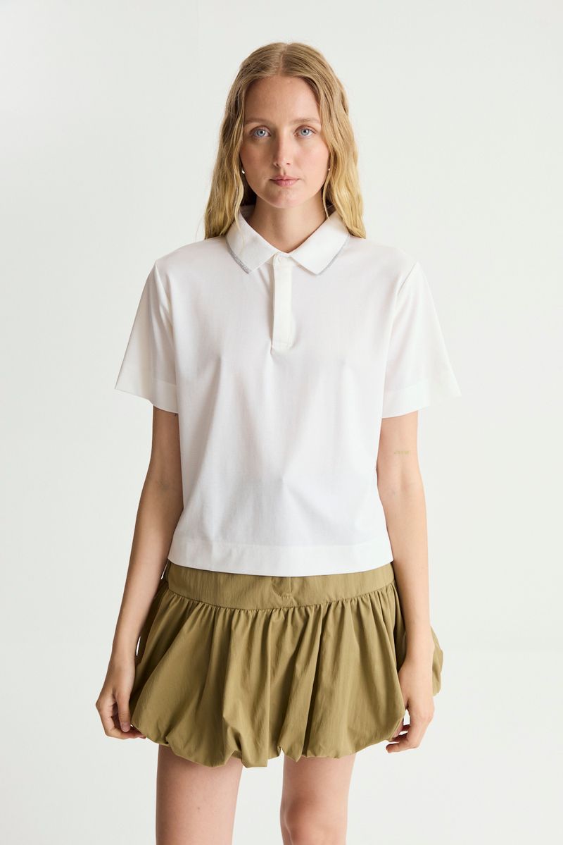 REMERA POLO PIQUÉ GRAY