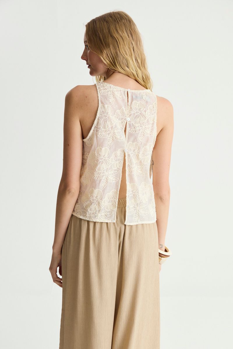 TOP FLOWERS SEQUINS