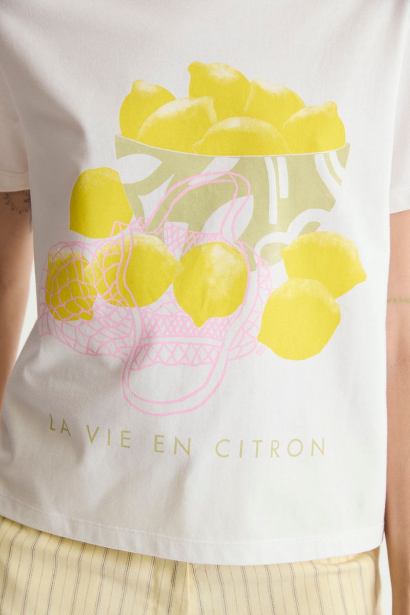 REMERA COTTON PRINT YELLOW