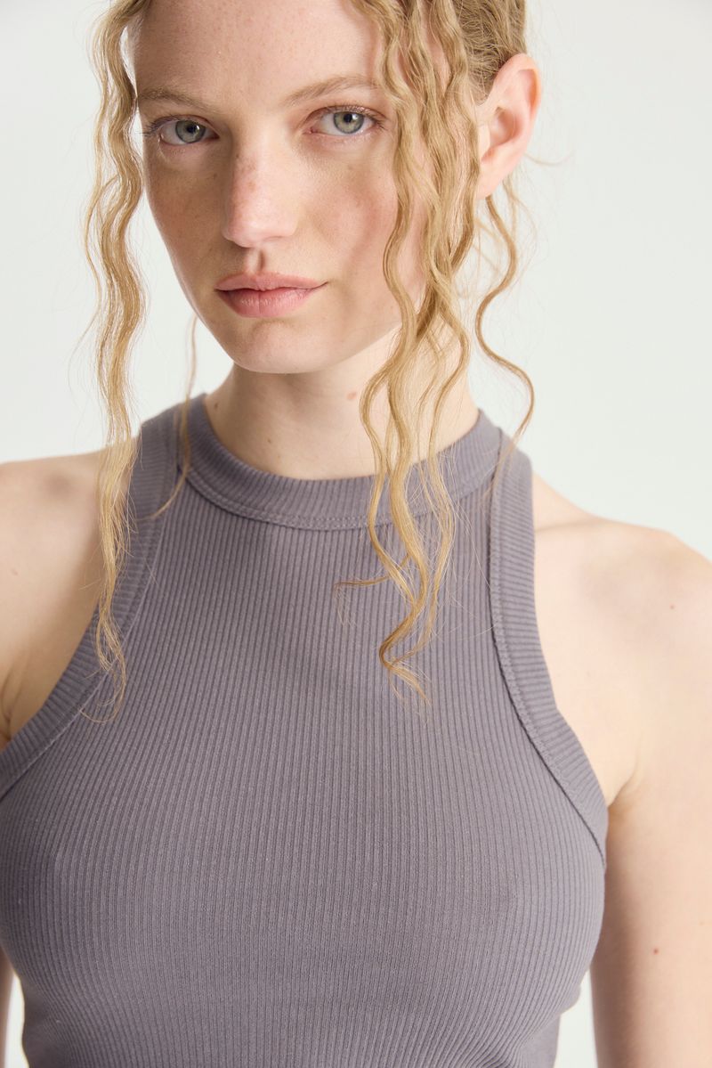 MUSCULOSA BASIC RIBBED COTTON