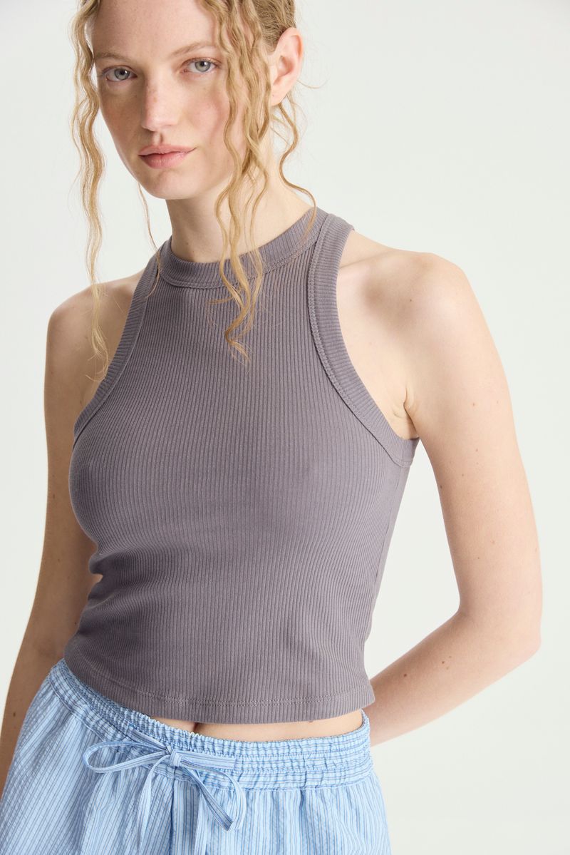 MUSCULOSA BASIC RIBBED COTTON