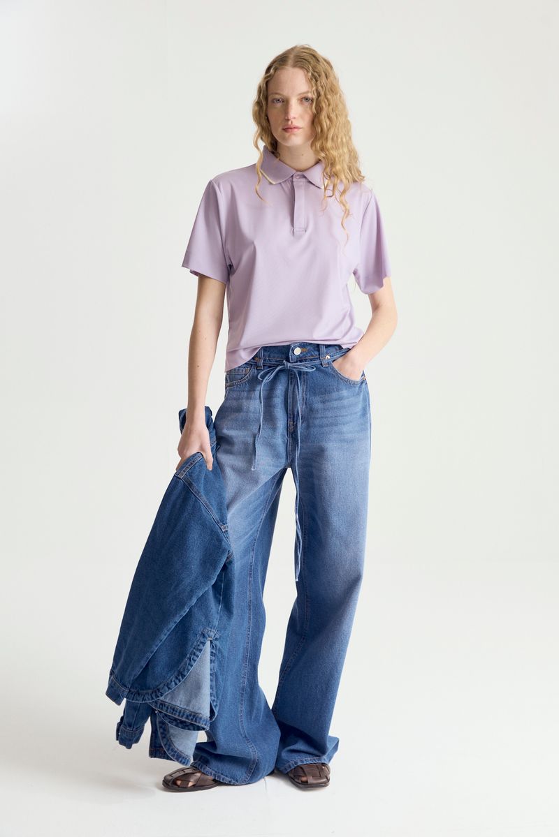 REMERA POLO PIQUÉ GRAY