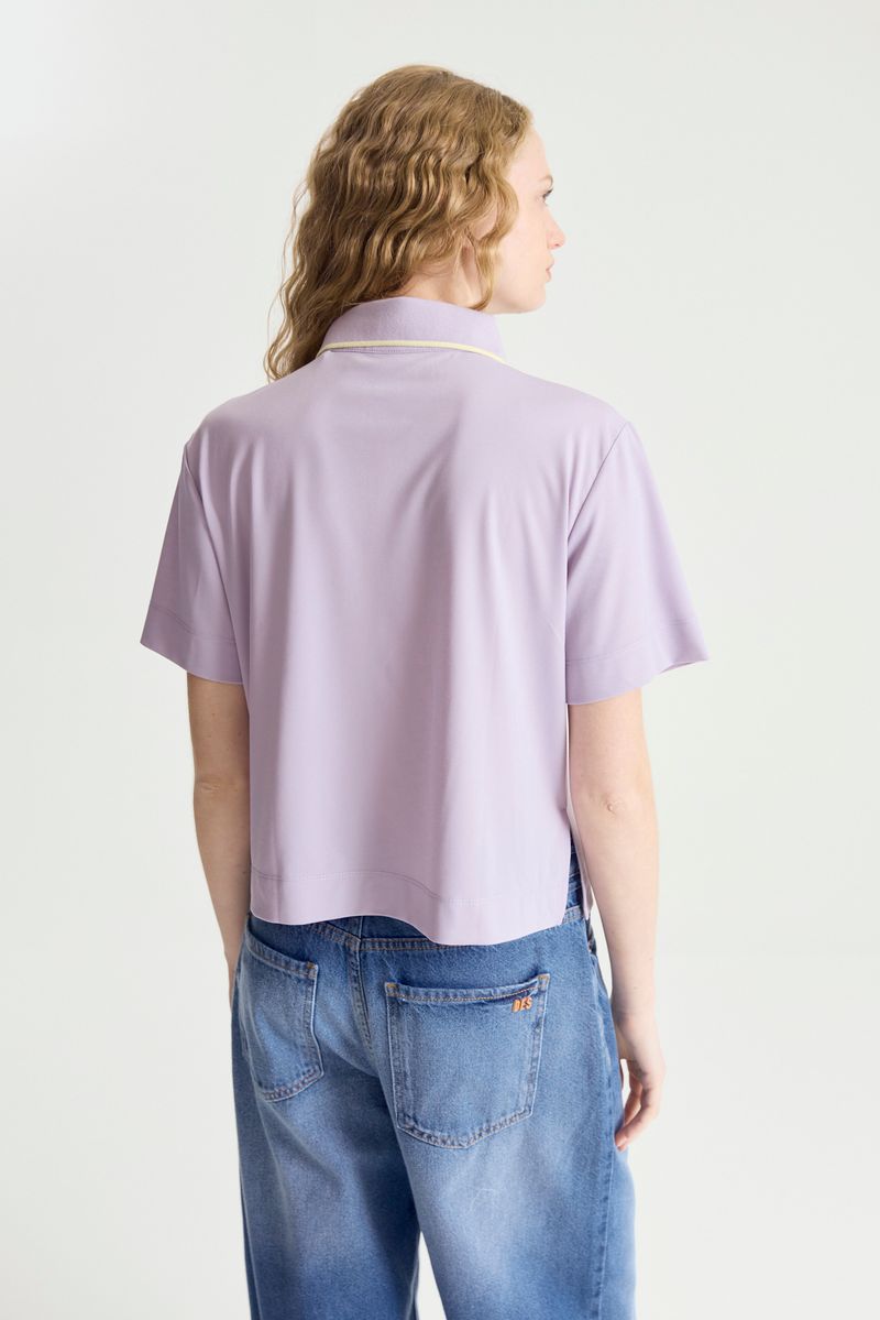 REMERA POLO PIQUÉ GRAY