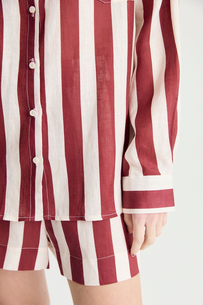 CAMISA STRIPED LINEN
