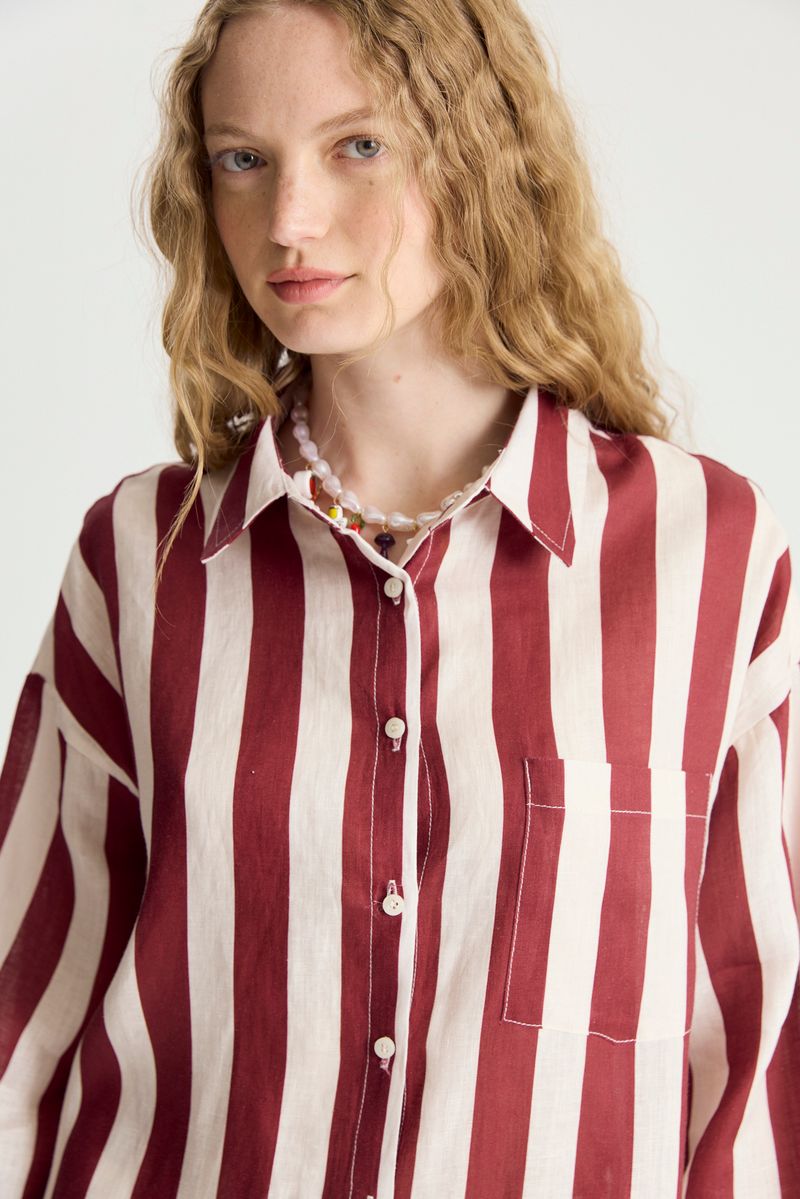 CAMISA STRIPED LINEN