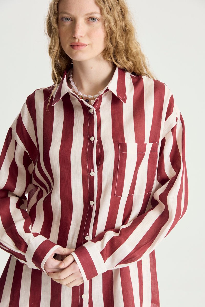 CAMISA STRIPED LINEN