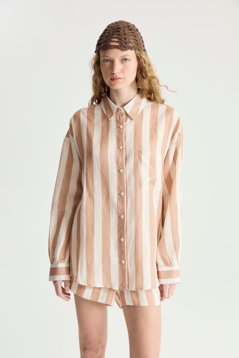 CAMISA STRIPED LINEN