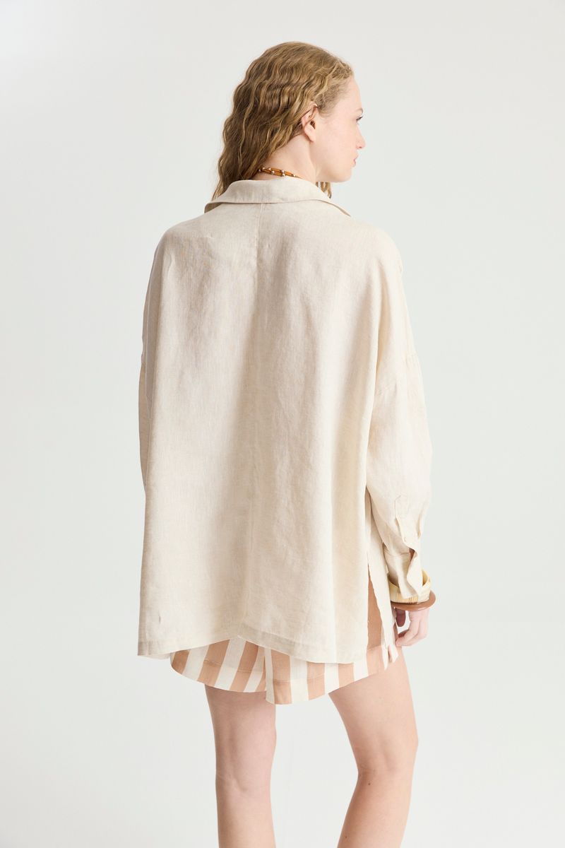 CAMISA LINO OVER SIENA